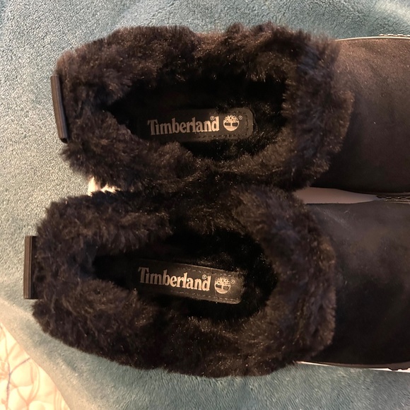 NEW! Timberland Skyla Bay Warm Lined Slip On Sneakers Black Suede Size 7 - Picture 8 of 14